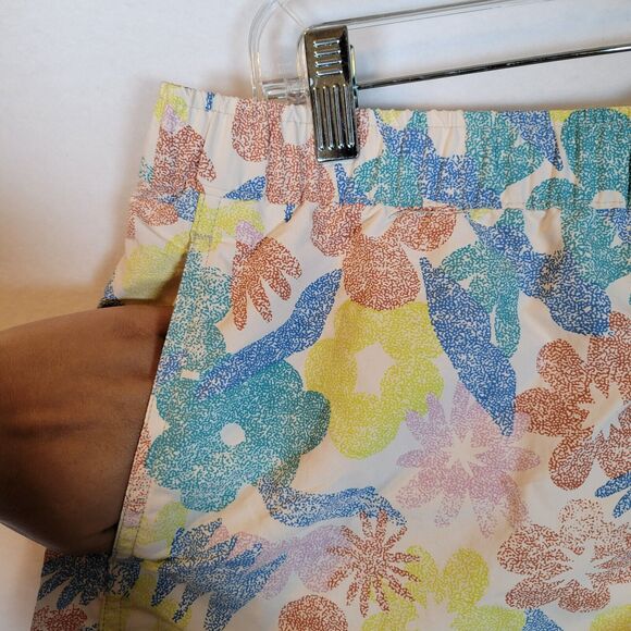 Patagonia Womens Barely Baggies Shorts Size L Multicolor Floral Hawaiian Beachy - Picture 2 of 9